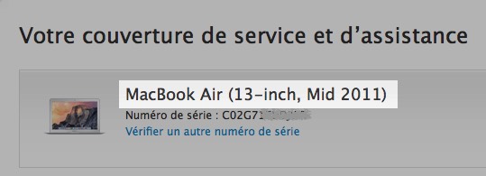 Le modèle précis du précédent MacBook Air.