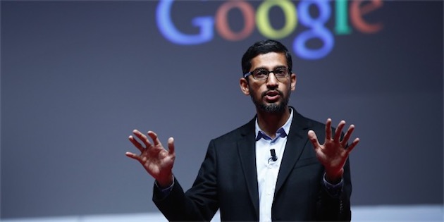 Sundar Pichai, le nouveau CEO de Google. Image Google.