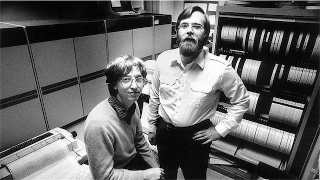 Bill Gates et Paul Allen au début des années 1980.