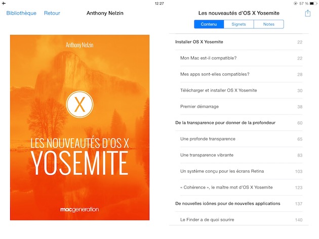Avec cette mise à jour, Les nouveautés d'OS X Yosemite atteint les 300 pages.