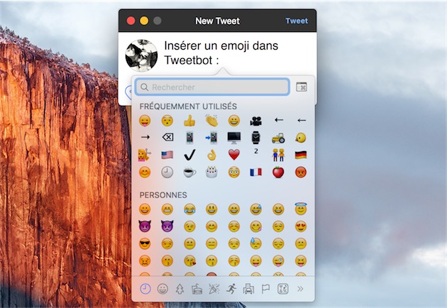 Astuce : un raccourci pour afficher les emojis sur OS X