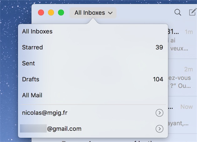 DejaLu offre un accès aux labels de Gmail, mais on ne peut pas les afficher en permanence dans une barre latérale. Si on en a fréquemment besoin, c’est vite contraignant.
