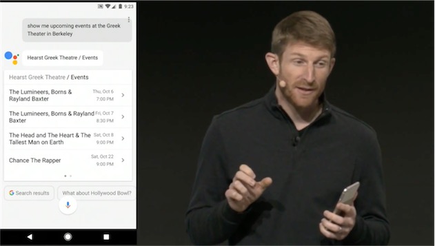 Le « Google Assistant » sur le Pixel. Capture d’écran MacGeneration.