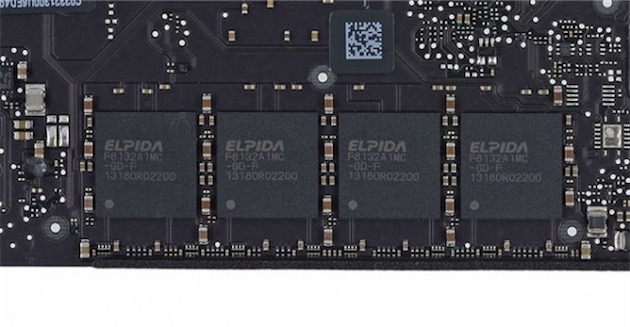 La mémoire LPDDR3 au coeur des MacBook Air (iFixit)