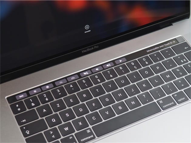MacBook Pro : prise en main du clavier sous la Touch Bar