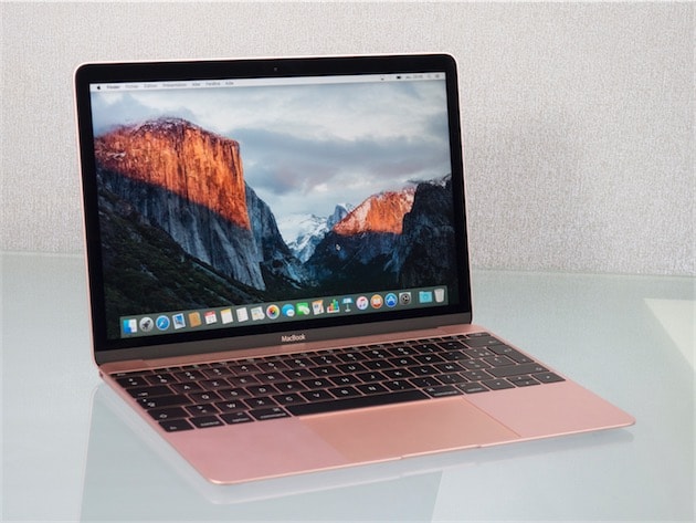 Aperçu du MacBook or rose en photos