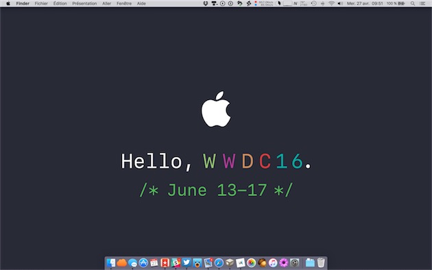 Fond d’écran WWDC 2016 pour Mac