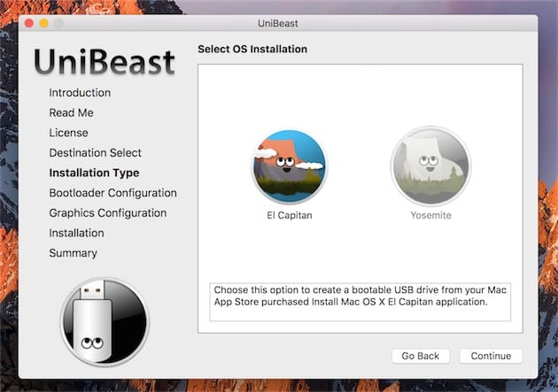 unibeast install os x el capitan