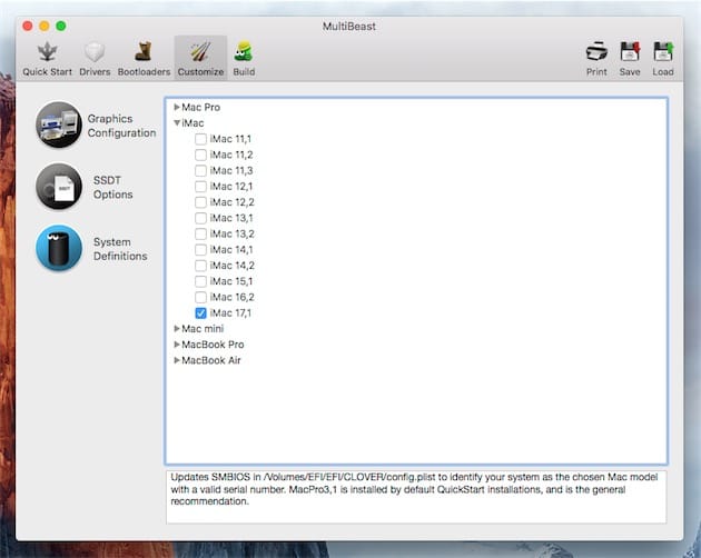 En faisant de votre hackintosh un iMac de dernière génération, vous vous assurez normalement une meilleure prise en charge, notamment quand il faudra passer à macOS Sierra. Cliquer pour agrandir