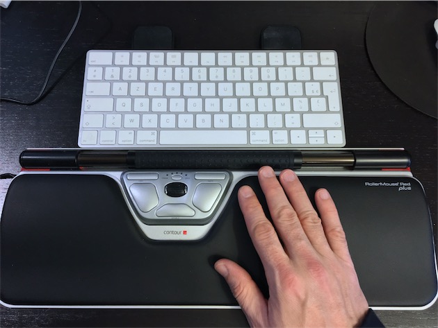 Repose-poignet souris et clavier faits à la main avec bouton Lin