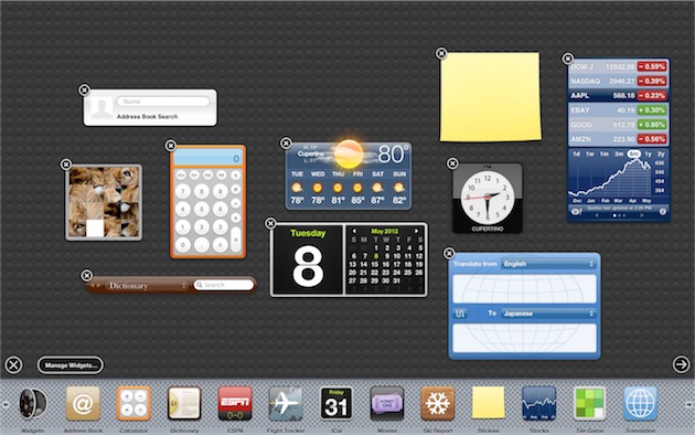 Dashboard mac os что это