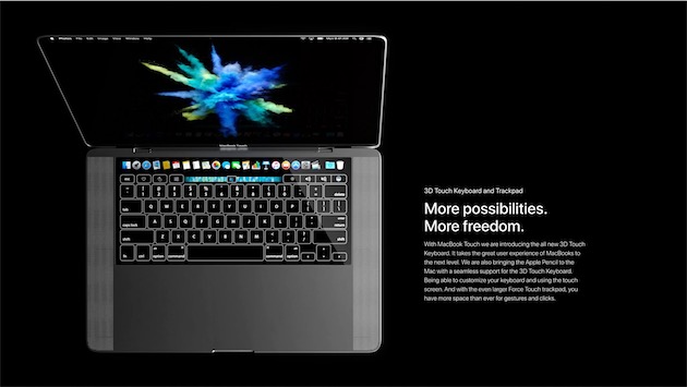Apple a imaginé un clavier avec des écrans configurables dans les touches