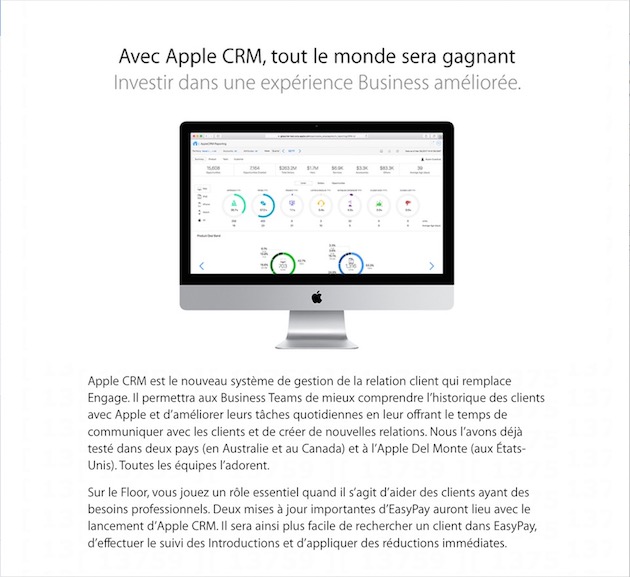 "Apple CRM", le nouvel outil des Apple Store pour leurs clients