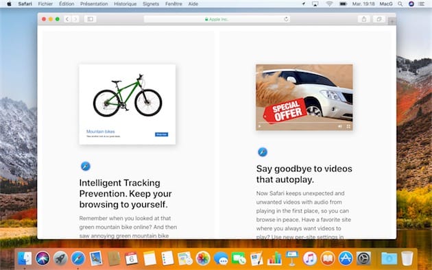 safari pour macos high sierra