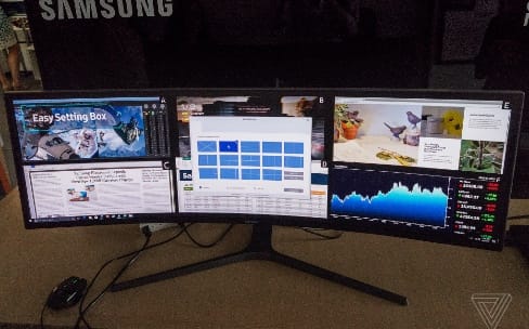 Samsung a collé deux écrans Full HD sur ce moniteur 49 pouces