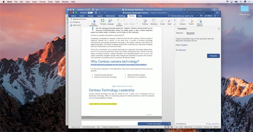 microsoft office 365 macos high sierra